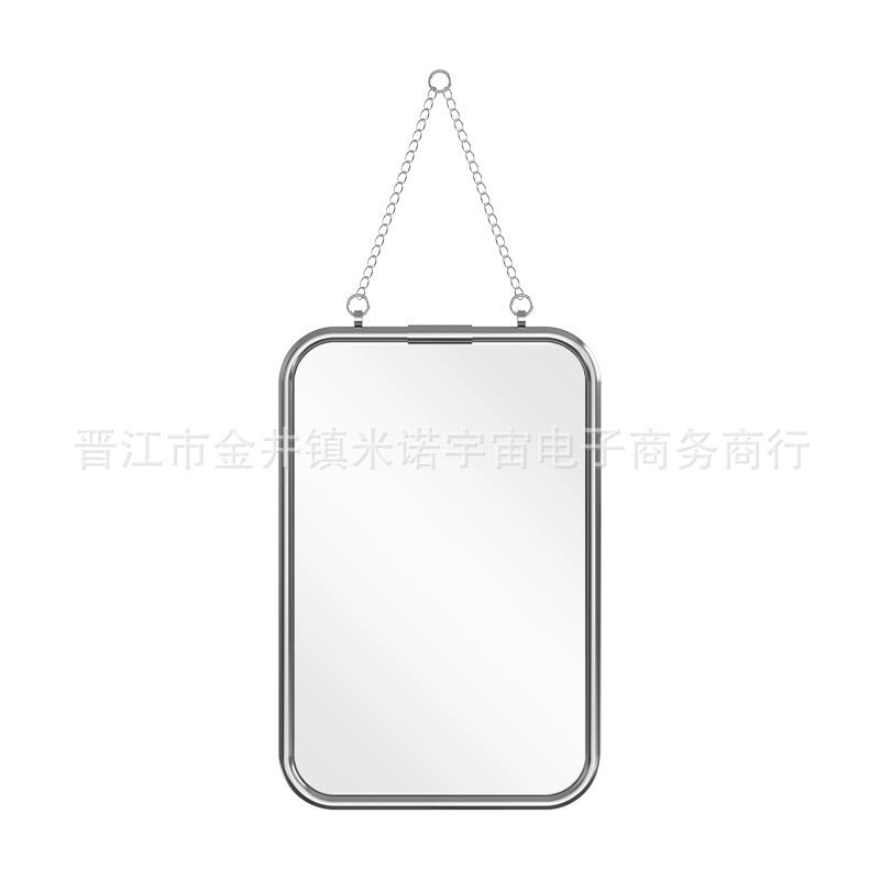 Modern Metal Trifold Mirror