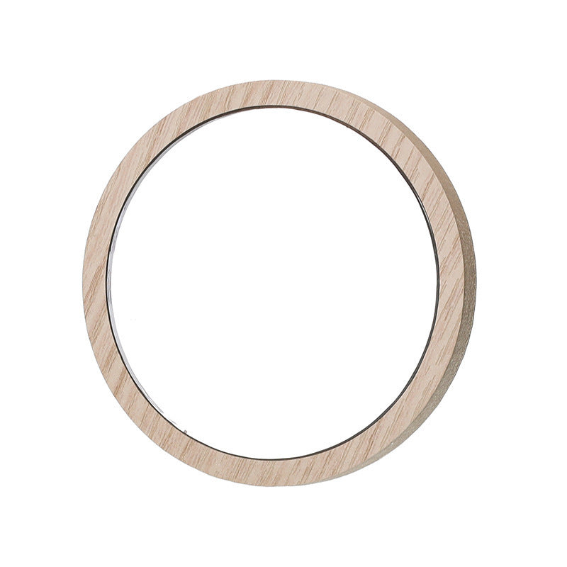 Wooden Handheld Cosmetic Mirror