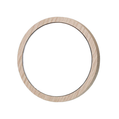 Wooden Handheld Cosmetic Mirror