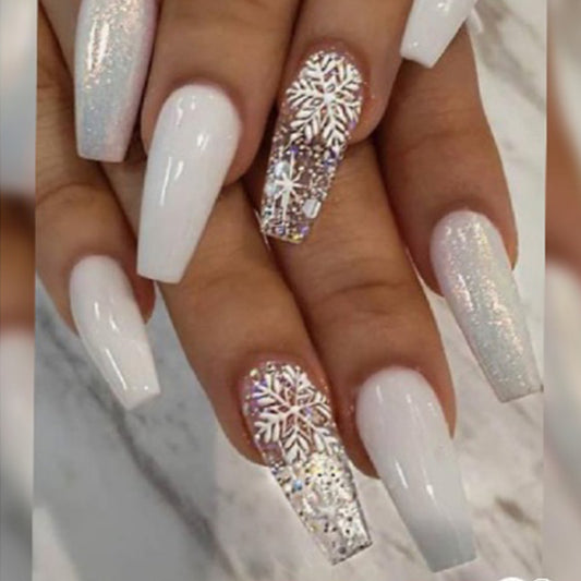 Ice glitter Nail Art