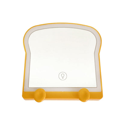 LED Toast-Shaped Makeup Mirror