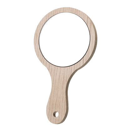 Wooden Handheld Cosmetic Mirror